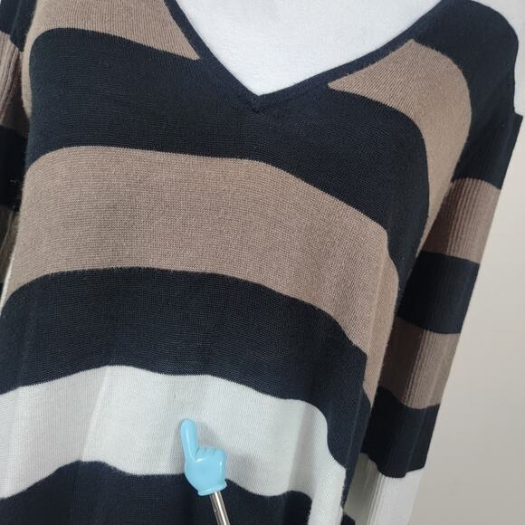 Tommy Bahama Dress S Petite Multicolor Striped Pullover Asymetrical Flowy Fun - Picture 4 of 9